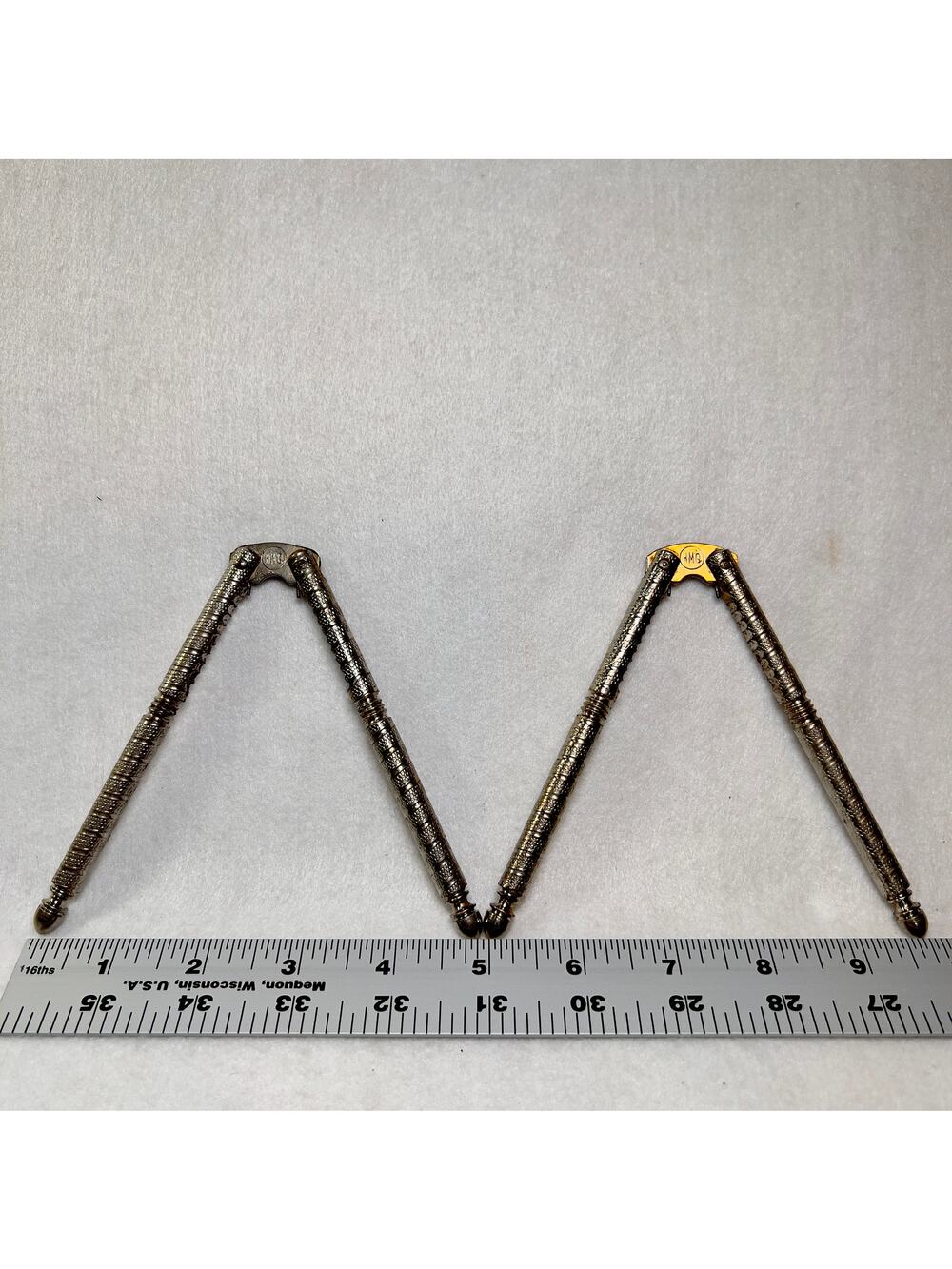 HMQ Seafood Nutcracker Set of 2 Bird Leg Style Quackenbush Vintage 1940’s Metal